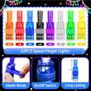Bamamon 32 Pcs Space Themed Party Favors for Kids Finger Lights Light Up | Glow in The Dark Toys Space Birthday Decorations, Goodie Bag Fillers Classroom Prizes Gift Pinata Stuffers for Boys Girls