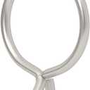 Ivilon Drapery Eyelet Curtain Rings - 1.7" Ring for Curtain Hook Pins, Set of 14 - Satin Nickel