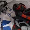 PUMA Baby 6 Pack No Show Socks, White/ Multi, 12-24 Months US