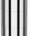 Toilet Paper Holder Stand, Freestanding Toilet Tissue Organizer, Minimalistic Storage Solution, Reserve Mega Rolls- Black