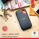 SanDisk 1TB Extreme Portable SSD - Up to 1050MB/s, USB-C, USB 3.2 Gen 2, IP65 Water and Dust Resistance, Updated Firmware - External Solid State Drive - SDSSDE61-1T00-G25