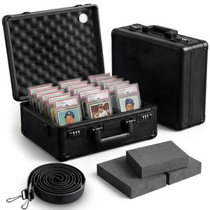 Xerivo Graded Card Storage Box - Lockable Slab Case for Graded Cards, Baseball Card Storage Box Holds 120 Slabs or 480 Toploaders, Fits PSA BGS SGC, Sports Card Organizer, Fits Popular Trading Cards