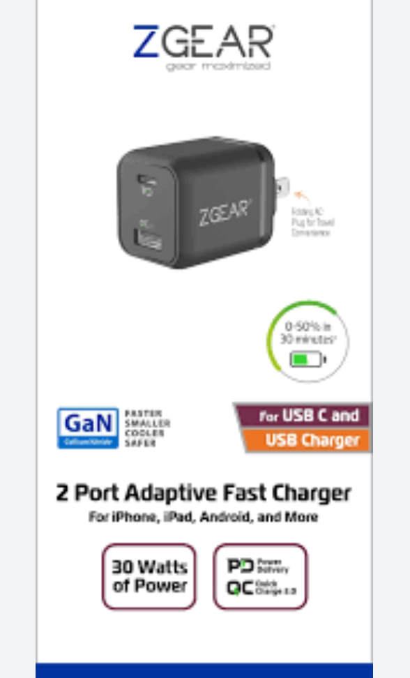 2 Port Adaptive Fast Charger