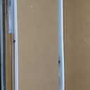 Hanging Mirror Jewelry Cabinet with Storage, Sliding Full Length Mirror Jewelry Armoirer, Wall-Mounted Cabinet Door-Mounted Jewelry Organizer with Interior LED Lights - White