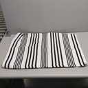 OJIA Front Door Rugs Indoor 27.5x43 Inches, Black and White Striped Outdoor Rugs Porch Rug Cotton Woven Entryway Rug Machine Washable Door Mats for Porch/Farmhouse/Kitchen