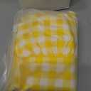 Tegeme Red Gingham Table Runner Plaid, 12x71 in Yellow | Cotton Checkered Plaid with Ruffle Edges, Farmhouse Decor for Dining Table Dinner Parties Cabinets, Machine Washable