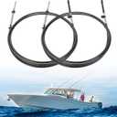 GEN 1 Boat Outboard Throttle and Shift Control Cables, 33C Remote Cable Replacement, Compatible with Mercury, MerCruiser, Mariner, Force Motor Engines, Replace CC179 Series (2PCS), 16FT