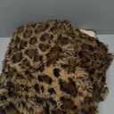 XeGe Luxury Faux Fur Leopard Print Throw, Soft 50x60 Cheetah Print Fluffy Blanket, Shaggy Plush Decorative Couch Throw, Cute Furry Fuzzy Animal Print Blanket for Sofa Bed, Brown