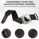 Nylon Apple Watch Bands For Men Para Apple Watch 42mm 44mm 45mm 46mm 49mm,Series11/10/9/8/7/6/5/4/3/2/1/Ultra2/3,Sport Loop Band Comfortable Braided Stretchy,Velcro Tactical Braided Generation Mens (Black)