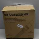 Pool Vacuum Hose With Swivel Cuff 1-1/4" Diameter 27FT Flexible Heavy Duty Pool Vacuum Cleaning Hose Perfect for Above&In Ground Swimming Pool