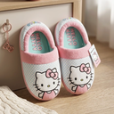Josmo Hello Kitty Sanrio Slipper Indoor Cute Plush House Shoes for Kids Size 11/12