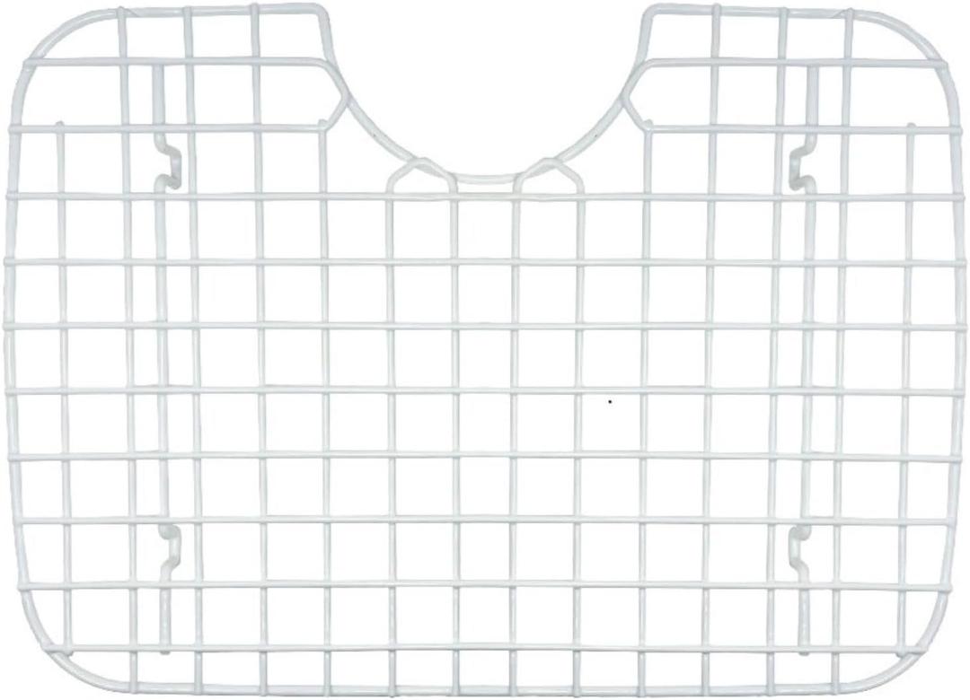 Better Houseware D-Shape Sink Protector Grid - White, 18 x 12.125