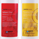 Watts Premier Annual RO Pure 2-Pack Filtration Kit for Zero/Pure Plus Reverse Osmosis System, Push Button Water Filter Replacement, 1 Sediment Filter, 1 Carbon Pre-Filter
