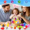 AuroTops 24 Pack Easter Basket Stuffers,Easter Eggs Filled with Spinner Fidget Toys for Kids Party Favors Prefilled Easter Eggs Hunt,Easter Basket Essentials,Gifts for Kids Classroom Prize Rewards
