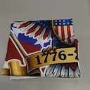 USA 250th Anniversary Bunting Patriotic Decorations American Flag Eagle Design Banner for Independence Day 4th of July Memorial Day Outdoor Decorations 2 Pack