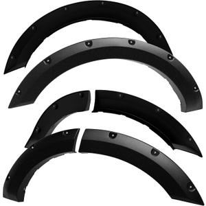 Tyger Auto Fender Flare Compatible with 2021-2024 Ford Bronco Sport (Not-Fit Bronco SUV), Rough Textured Black Paintable Bolt-Riveted Style 4pc | TG-FF8F5037