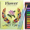 2 x Watercolor Workbook, Large 10.3x8.3 Beginner Friendly Watercolor Painting Kit with Thick Paper & 3 Brushes Included, Bird, Animal, Ocean & Flower Themes