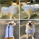 Winter Vest With Cotton Lining, Waterproof Ultra Warm Coat, Windproof Zippered Jacket, Breathable Soft for Small Medium Large Dogs, White XL