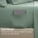 Bedsure Deep Pocket Queen Sheets - 6 Piece, Prewashed Ultra-Soft Queen Sheet Set, Fits Mattresses Up to 18 Inches Thick, Breathable & Secure Fit, Hotel Luxury Bedding, Sage Green