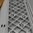MYPET North States Paws Portable Pet Gate: 26-40" Wide. Pressure Mount. No Tools Needed. Made in USA. Dog Gate 23" Tall, Expandable, Durable Dog Gates for Doorways, Light Gray