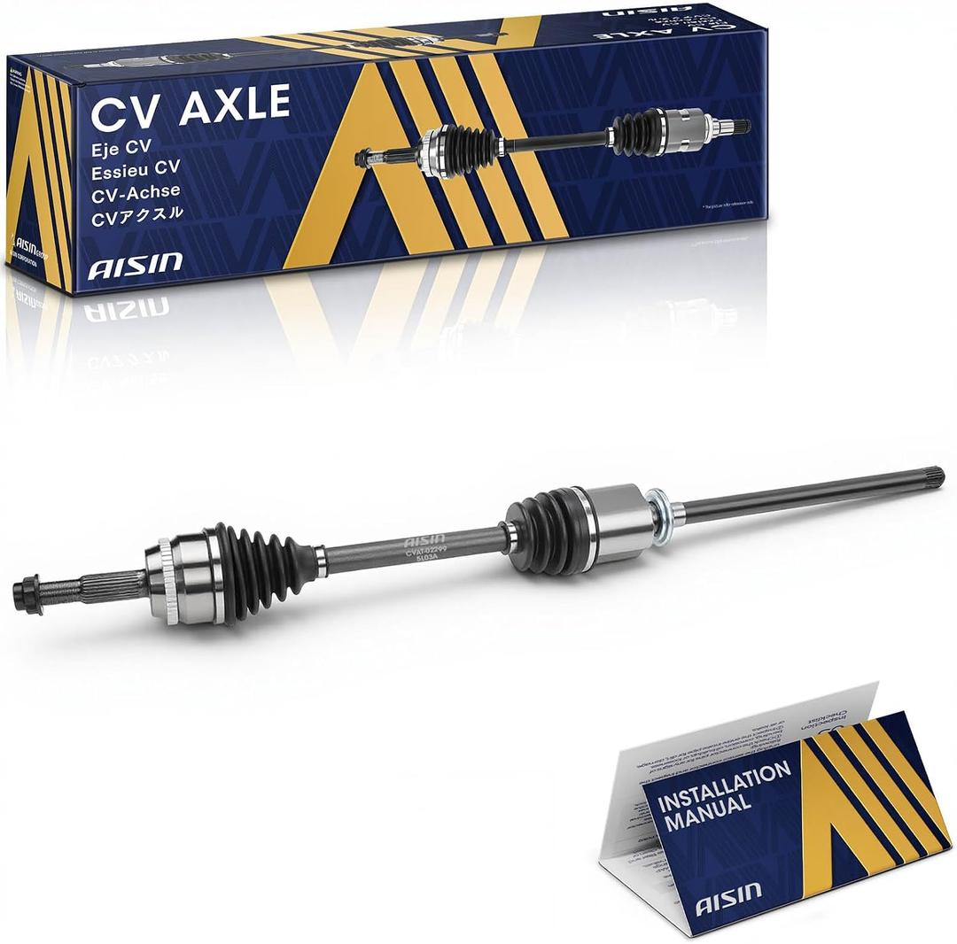 AISIN AFTERMARKET CVAT-02299 Front Right CV Axle Shaft Assembly - Compatible with Toyota Highlander 2008-2013 - All Whell Drive (AWD)