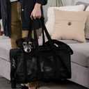 Sherpa Original Deluxe Travel Pet Carrier, Airline Approved - Black, Large