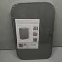 LONBET Laundry Basket with Lid, Made from Breathable Fabric | Aesthetic Clothes Hampers for Laundry with Side Handles & Sturdy Bamboo Frame (40 Gallons - Double, Gray)
