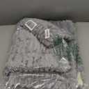 Bedsure GentleSoft Grey Throw Blanket for Couch - Cozy Soft Blankets for Women, Cute Small Fleece Throws for Girls, Light Grey, 50x60 Inches