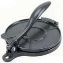 Tortilla Press, Quesadilla Maker 6.5 Inch, Heavy Duty Empanada Maker Press, Aluminum Tortilla Maker for Kitchen, For Tortillas, Taco, Quesadillas, Pizzas, Roti & More, Black