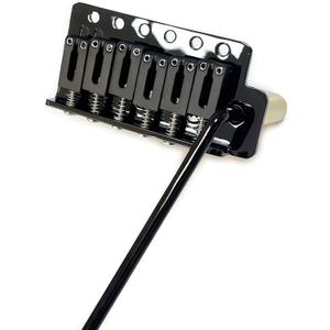 10.5mm Electric Guitar Bridge Vacuum Black 6 Point tremolo bridge Stainless Steel Saddles Plate Brass Block Electric Guitar Bridge 6 String Start Stratocaster
