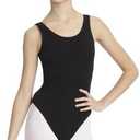 Capezio Women's Classic V-Neck Camisole Leotard, Black, Medium