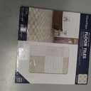 FloorPops Richmond Peel and Stick Floor Tiles, Beige, Water Resistant, 12 in x 12 in, Pack of 10