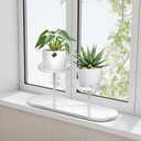 Window Sill Plant Shelf, 2-Tier Window Shelf for Plants, Window Plant Shelves, Desk Tabletop Windowsill Plant Display Stand for Living Room, Balcony, Kitchen