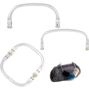 PH PandaHall 3pcs Aluminum Purse Frame Handles, 3 Sizes Kiss Lock Clasp Bag Frame Replacements Internal Tubular Frame for Handbag Purse Repair Sewing Bag, 24.4/19.5/12.4mm (1/0.77/0.49")