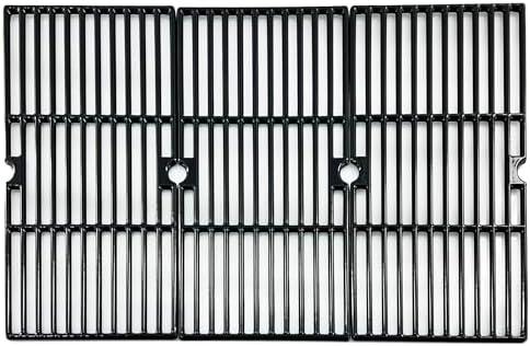Direct store Parts DC121 16 7/8" Polished Porcelain Coated Cast Iron Grill Grates Replacement for Charbroil 463432215, 463436213, 463436214, 463436215, 463441312, 463441514, Thermos 461442114 Grills