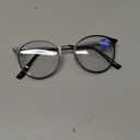 KISSOUL Multifocal Transition Photochromic Progressive Reading Glasses Men Women Blue Light Blocking Metal Multifocus Readers (Black, 1.5 x)