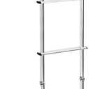 Universal Exterior RV Ladder, 7.6FT-8.4FT Aluminum Travel Trailer Ladder, 250lbs Capacity, Sliver