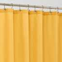 ALYVIA SPRING Yellow Shower Curtain or Liner with 3 Magnets - Soft Hotel Quality Fabric Shower Curtain for Bathroom, Light-Weight & Machine Washable - Standard Size 72x72, Mustard Yellow