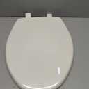 Bemis 7300SLEC Slow Close Toilet Seat, Easy Clean Hinges and Durable Plastic Seat, Made in USA, Elongated, Biscuit