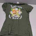 Kids Four-ever Wild 4th Birthday Boy Funny Animals Toddler T-Shirt Size S