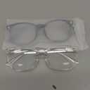 Blue Light Blocking Glasses - Fashion Square Eyeglasses, Anti UV Ray Computer Gaming Glasses Blue Blockers for Women/Men (*Black & Transparent)