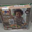 TOY Life Wooden Train Set 60pcs with Magnetic Crane, Wooden Train Tracks Toys for Toddlers Boys Girls 3 4 5, 3 Year Old Boy Gift, Wood Toys Toddler Train for Kids 4-8 - Fits Thomas Brio Chuggington