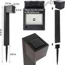 Dynaming Solar Pathway Lights Outdoor, 6 Pack Solar Garden Lights, Landscape Path Lighting, Waterproof & Auto On/Off for Patio Yard Lawn Walkway Driveway Decor