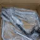 ECOTRIC Saddlebag Bracket Guard Bars Compatible with 2014-2024 Harley Davidson Touring Street Road Glide FLH Saddle Bags Guard Support Bar Mount Chrome & Black