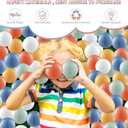 Kids Ball Pit Balls 100 - Crush Proof Ball Pit Balls Plastic Toy Balls for Ball Pit Baby Toddler Boys and Girls2.17 Inch
