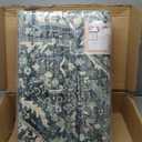 Area Rug 8x10 Dark Green Farmhouse Living Room Rug Vintage Retro Large Carpet 8x10 for Bedroom, Emerald Green