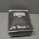 Waffle Weave Shower Curtain - Charcoal Gray Cotton Fabric Texture Heavyweight Shower Curtains for Bathroom,Washable,72Wx72L