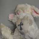 Ganz Serenity Lamb with Crib Cross Christening or Baptism Gift, Pink