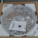 STERREN Ceiling Fans with Lights,20" Low Profile Ceiling Fan with Remote Control, Modern Flush Mount Ceiling Fan,White Fan Light for Bedroom, Living Room,Kitchen,Small LED Ceiling Light Fixture (19.7 inch)