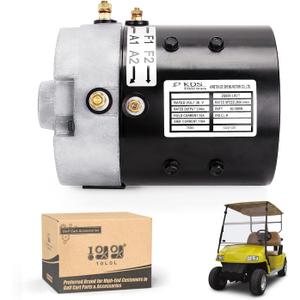 10L0L Golf Cart 36 Volt Electric Motor for EZGO TXT PDS 2000-Up,OEM# 73124-G01,73124-G08,73445-G02, Separately-Excited Motor 19 Teeth ZQS36-3.0C-T DC SepEx